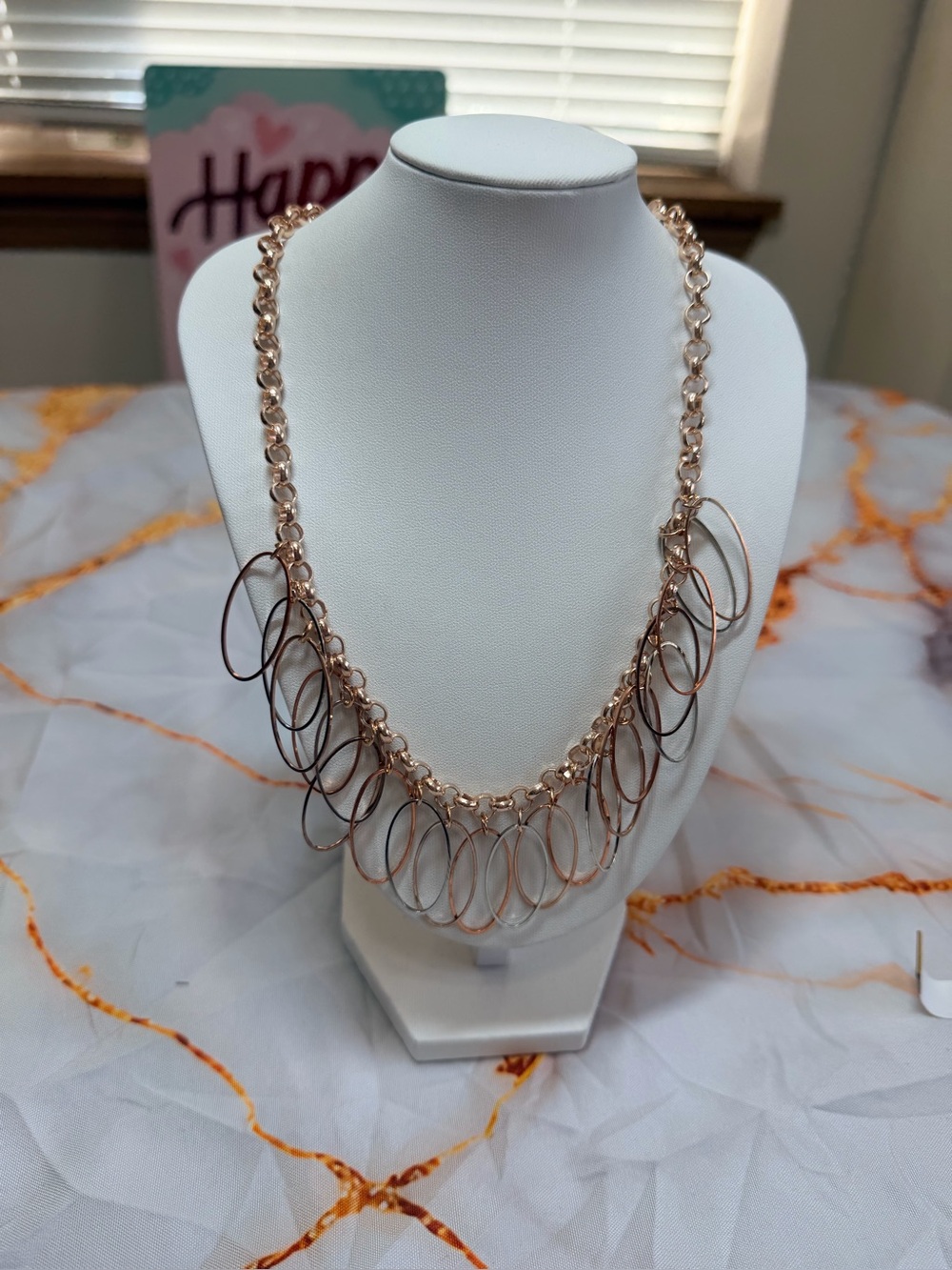 Fringe Finale Necklace and Earring set NWT